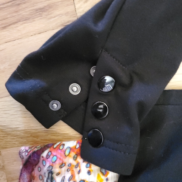 Edison leather and polyester light jacket - Picture 2 of 4